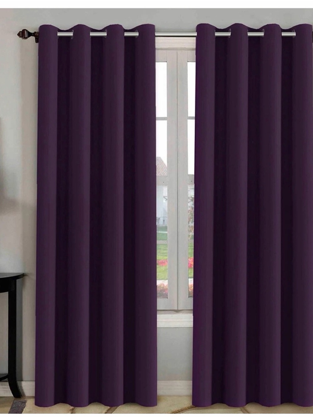 H.VERSAILTEX Blackout Thermal Insulated Room Darkening Winow 52x108 Purple
